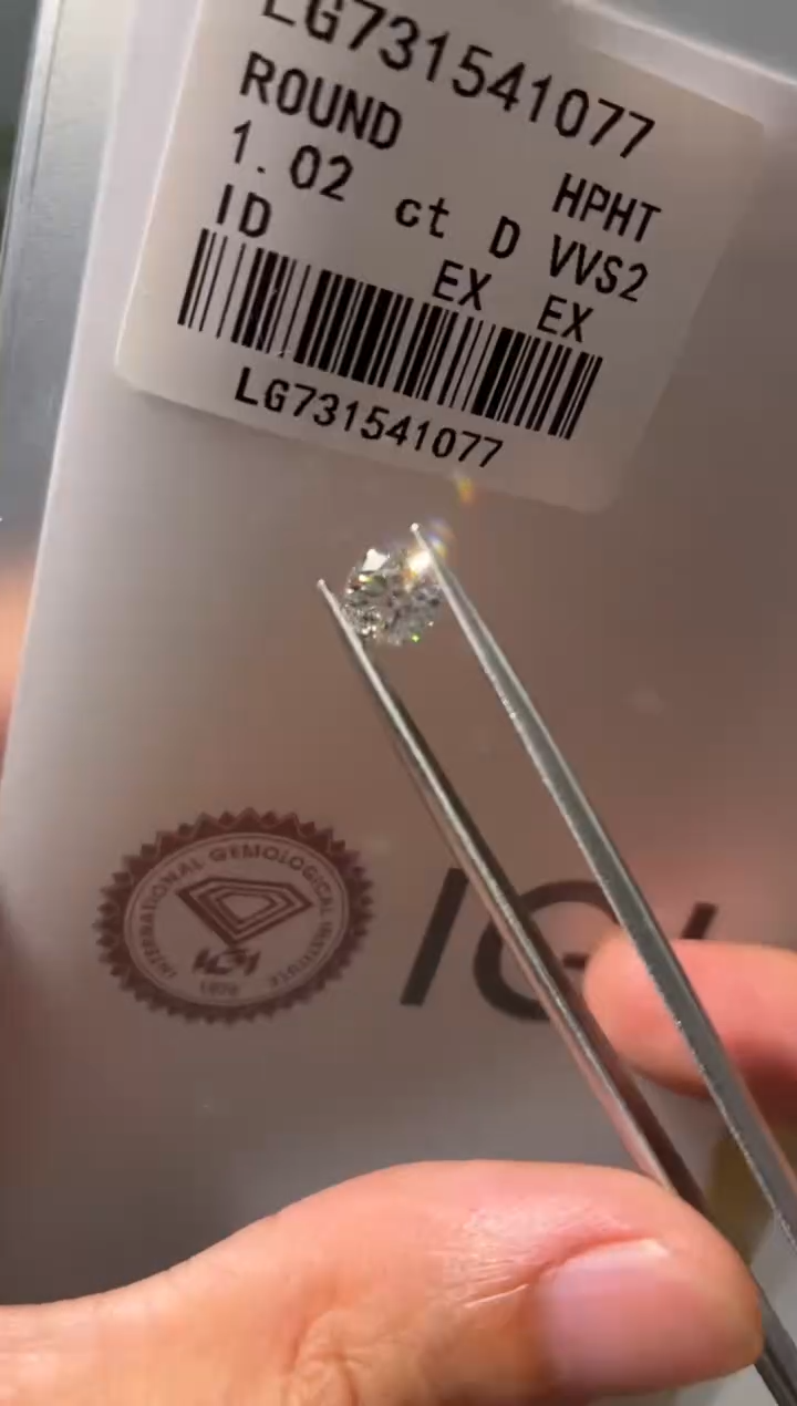 裸石实验室培育钻石1.02
