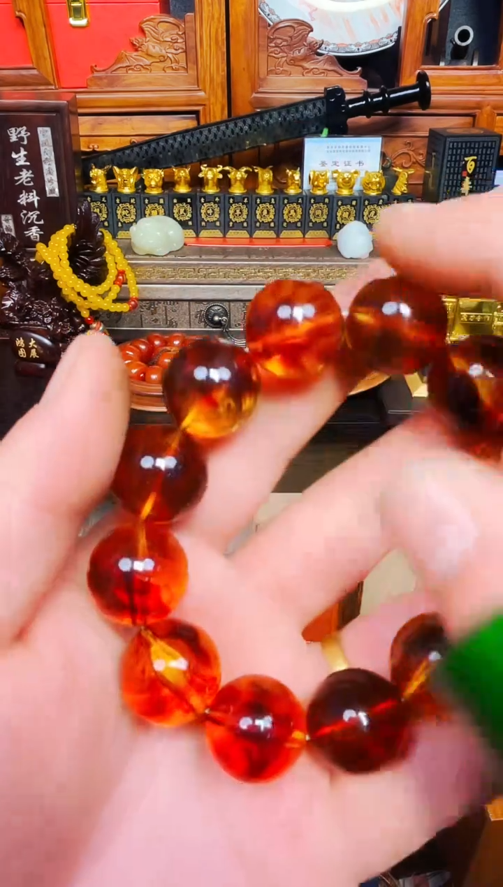 【闪购商品】琥珀手镯未镶嵌精品精品 独具匠心