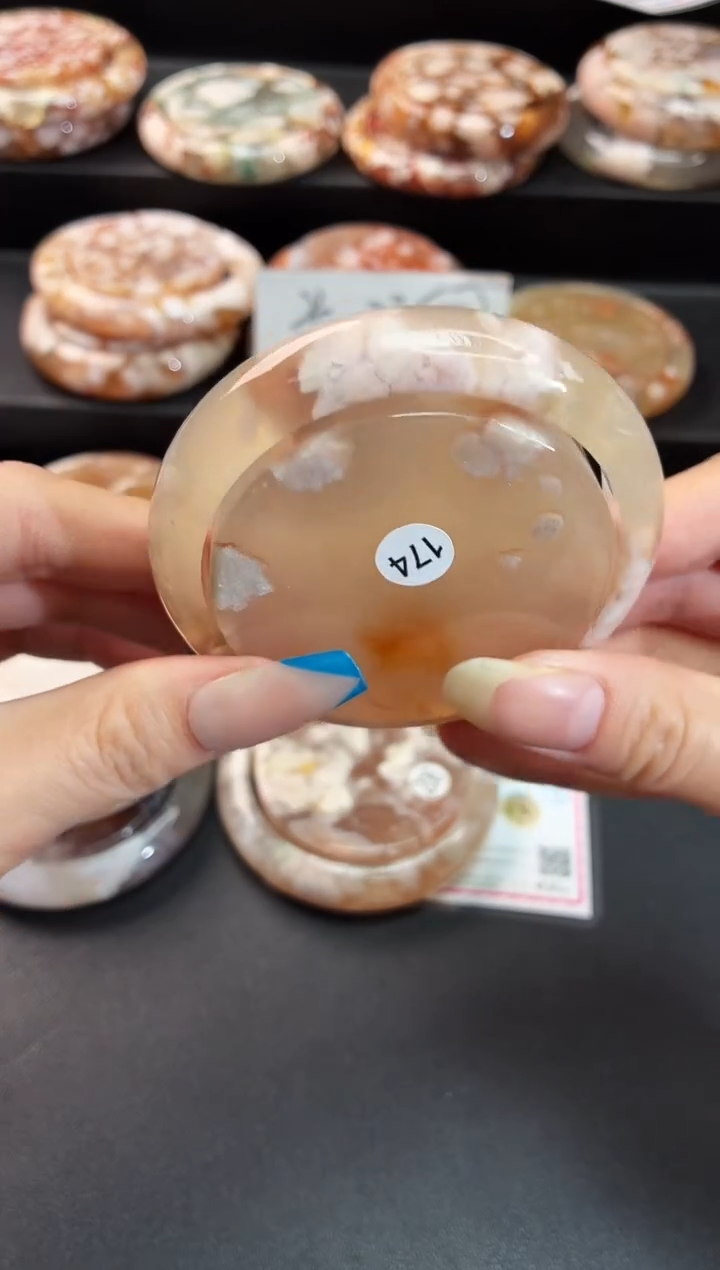 手镯玛瑙/玉髓未镶嵌石英质玉56圈55/56带(赠送镯心)