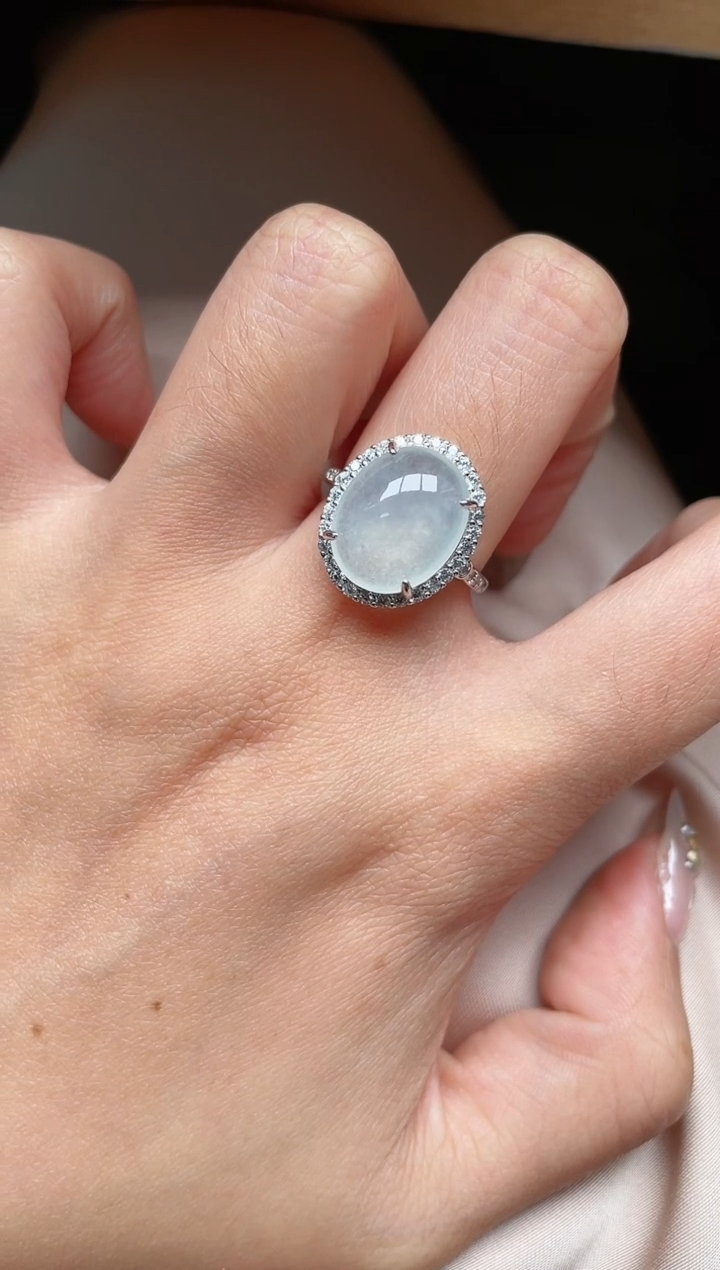 【闪购商品】翡翠戒指银S925镶嵌1111