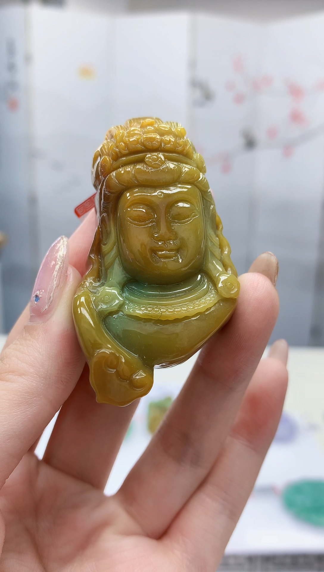 【闪购商品】定制翡翠未镶嵌4852jw-毛货挂件111