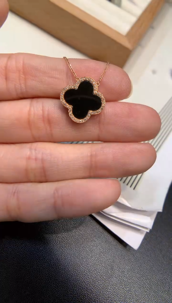 颈饰18K金镶嵌翡翠套链18K金链