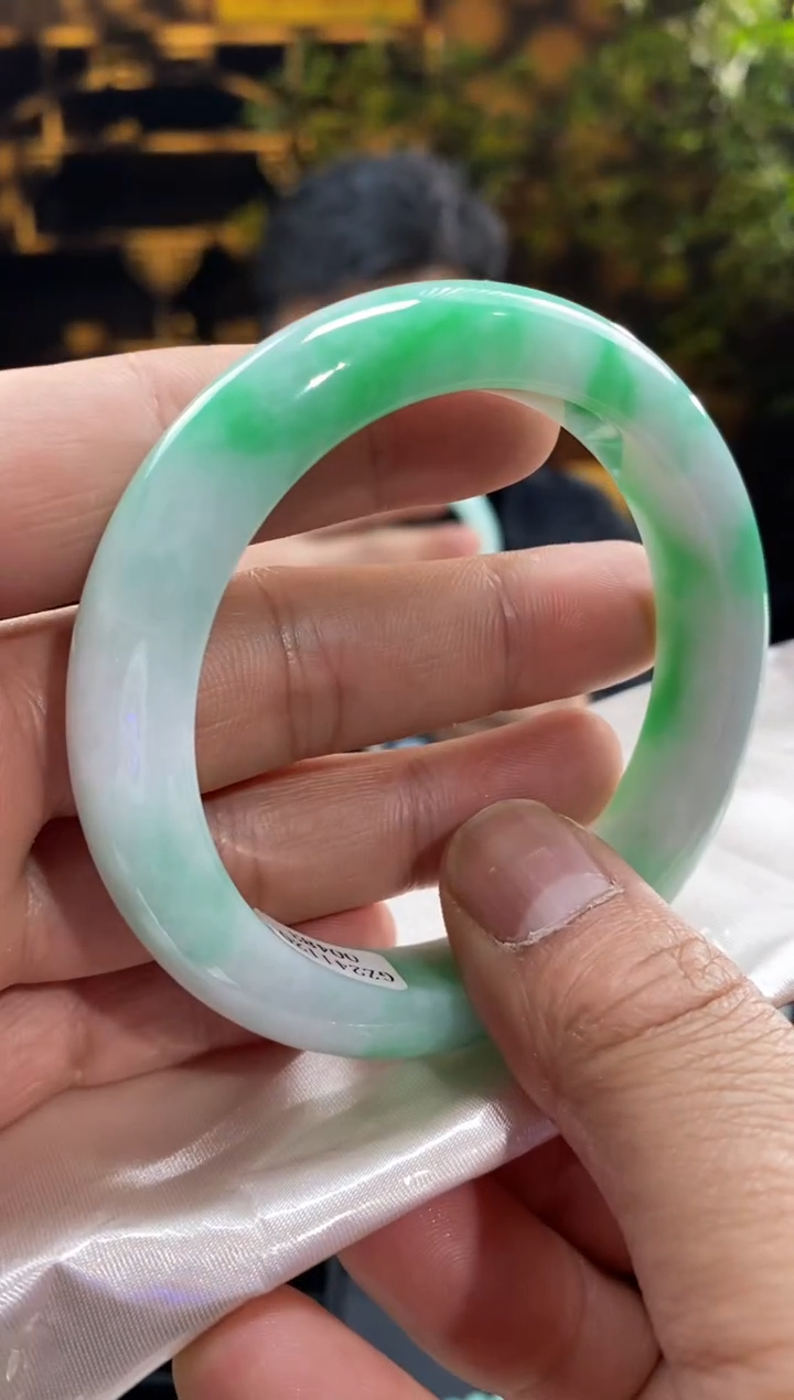 【闪购商品】翡翠手镯未镶嵌90058号天然翡翠a货60圈