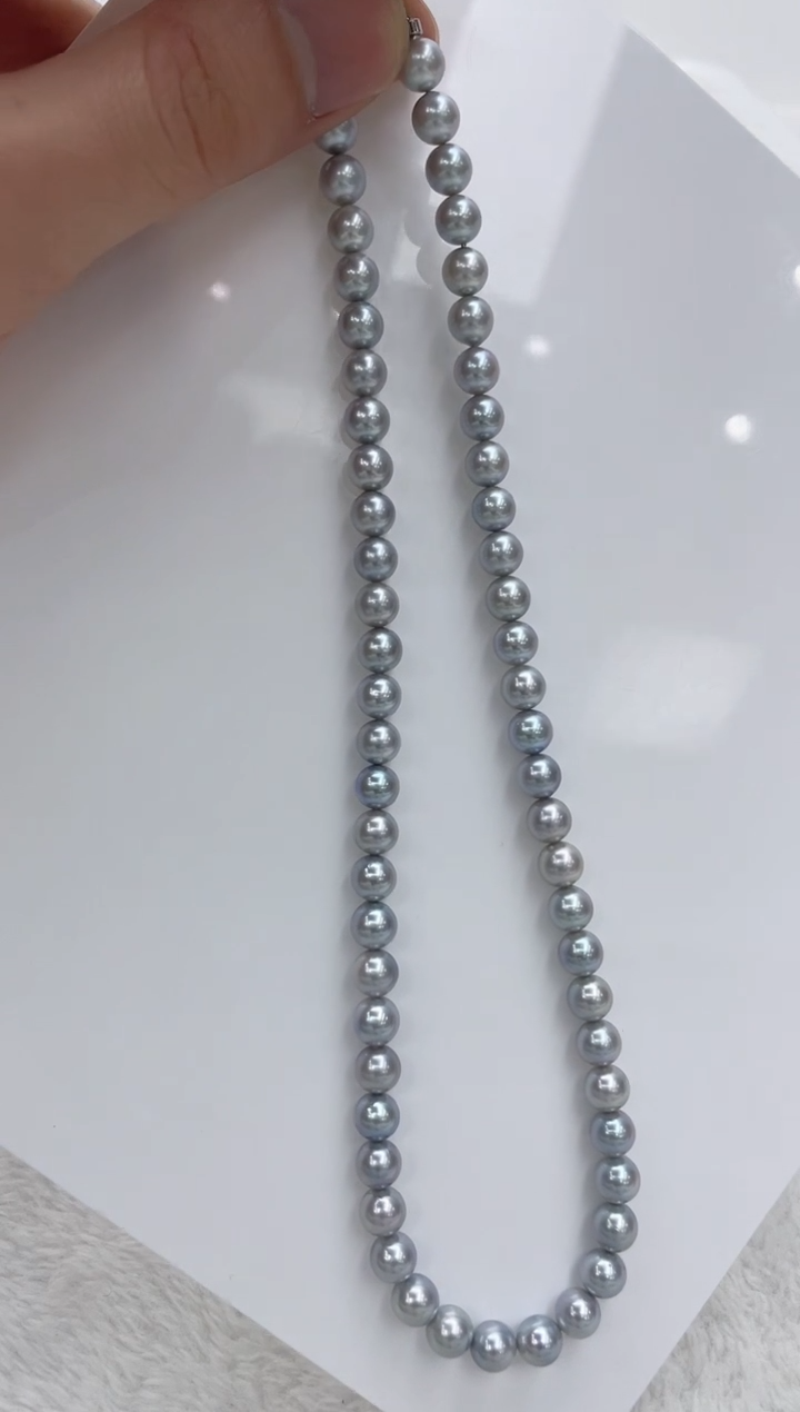 【闪购商品】海水珍珠颈饰银S925镶嵌海水珍珠项链