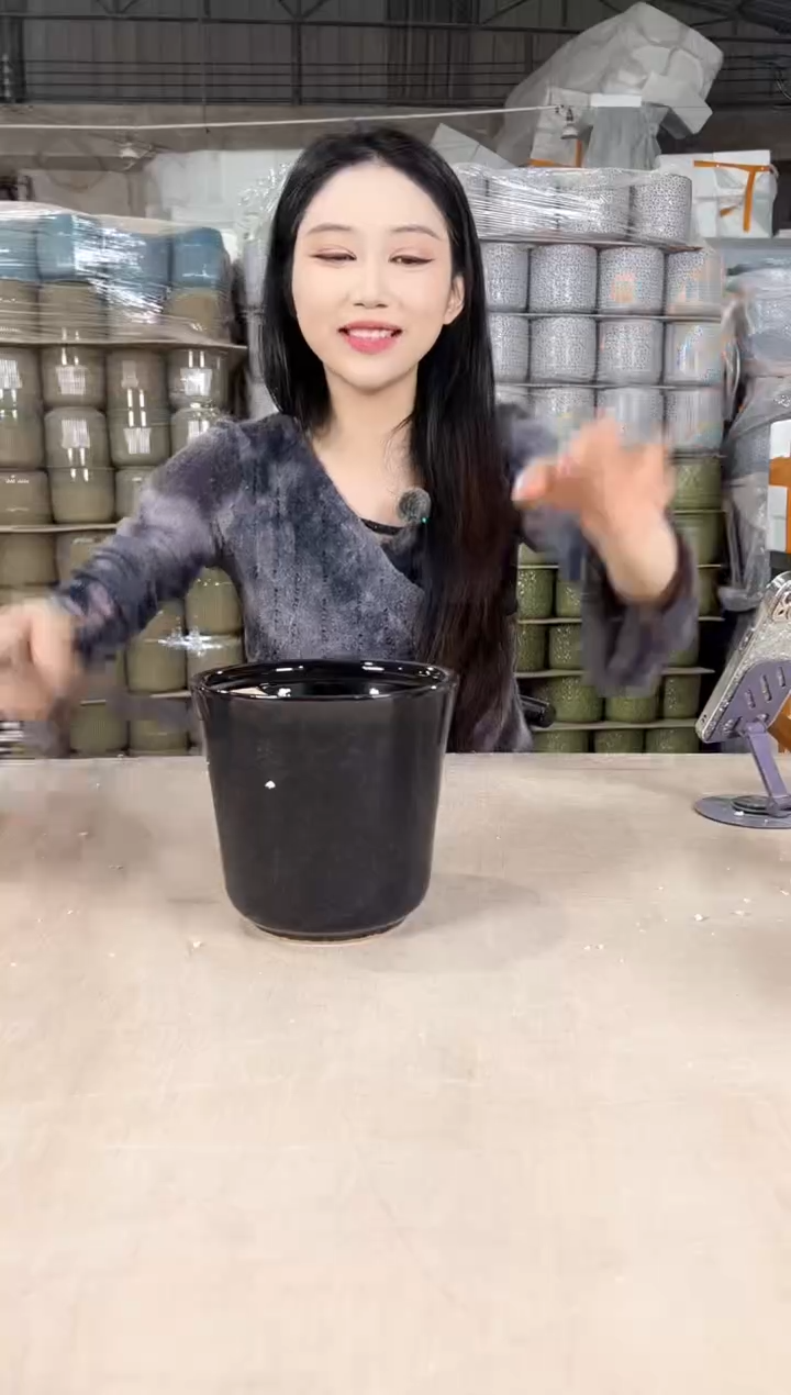 【闪购商品】陶瓷收腰黑色小号15x14