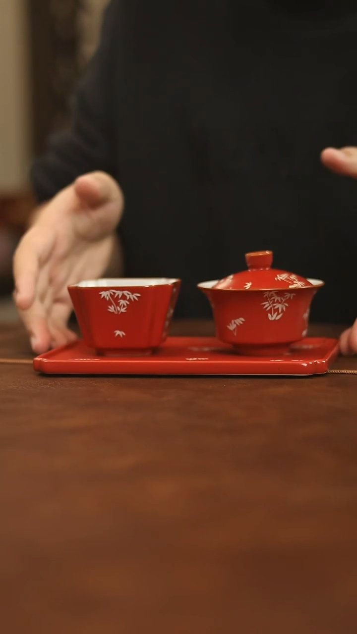 盖碗+长盘+四方杯