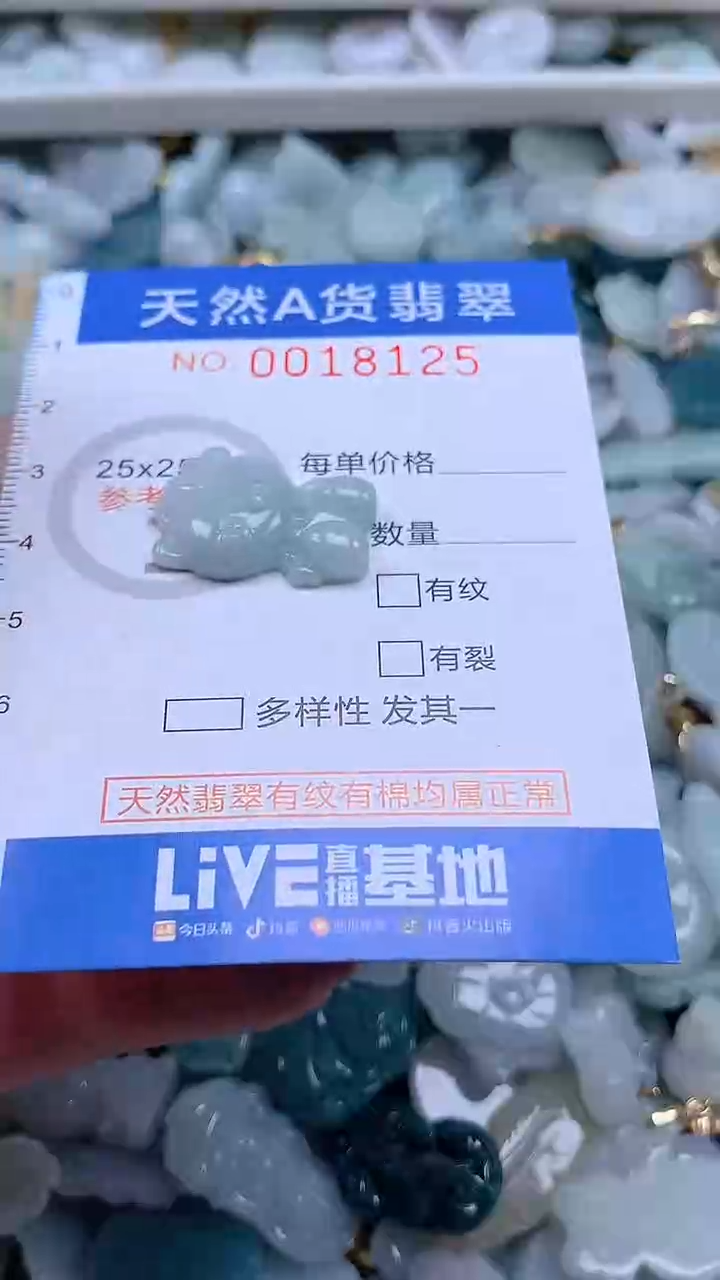 翡翠未镶嵌吊坠(不含链)1
