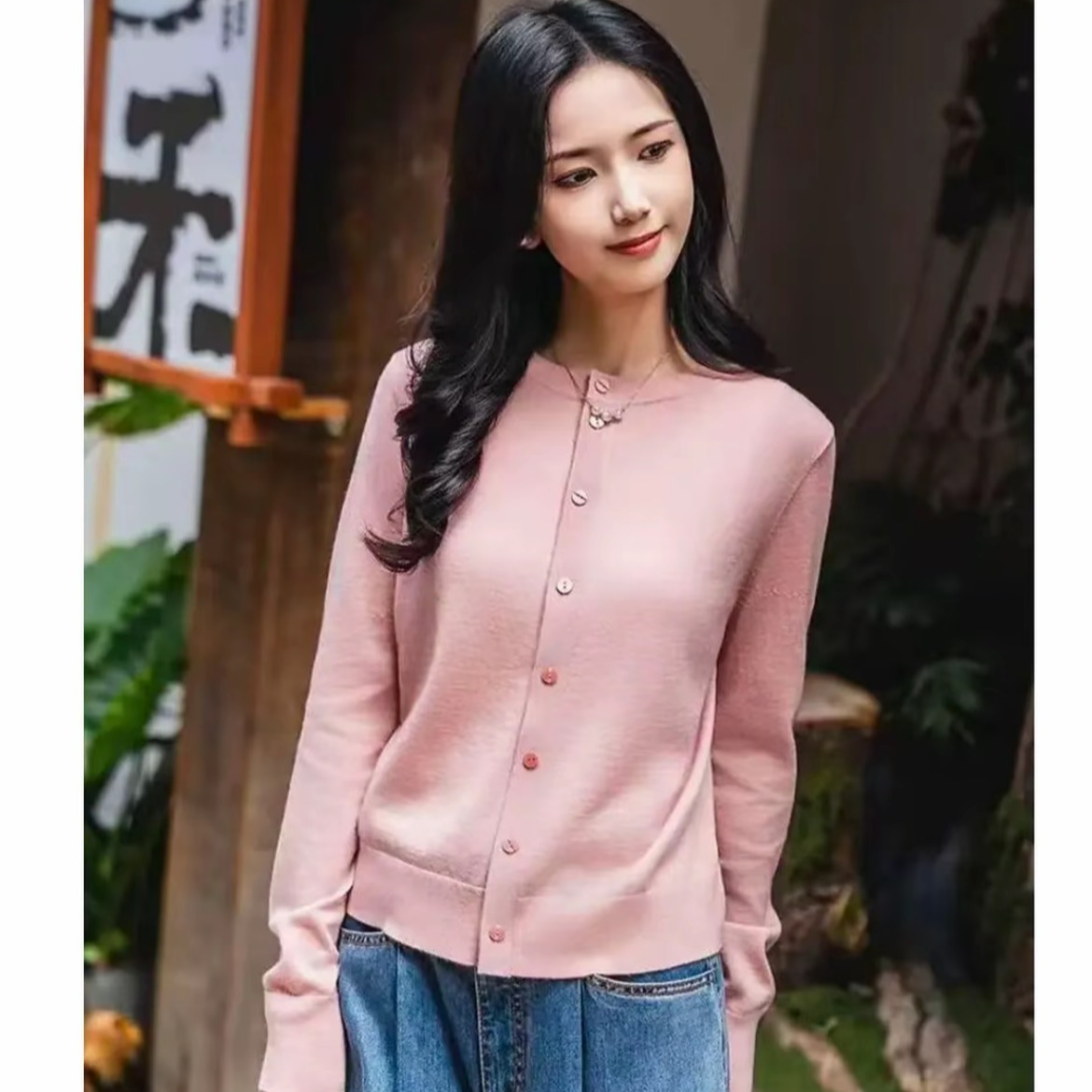 哥弟新款常规秋冬季保暖春季毛针织衫长袖经典开衫148061