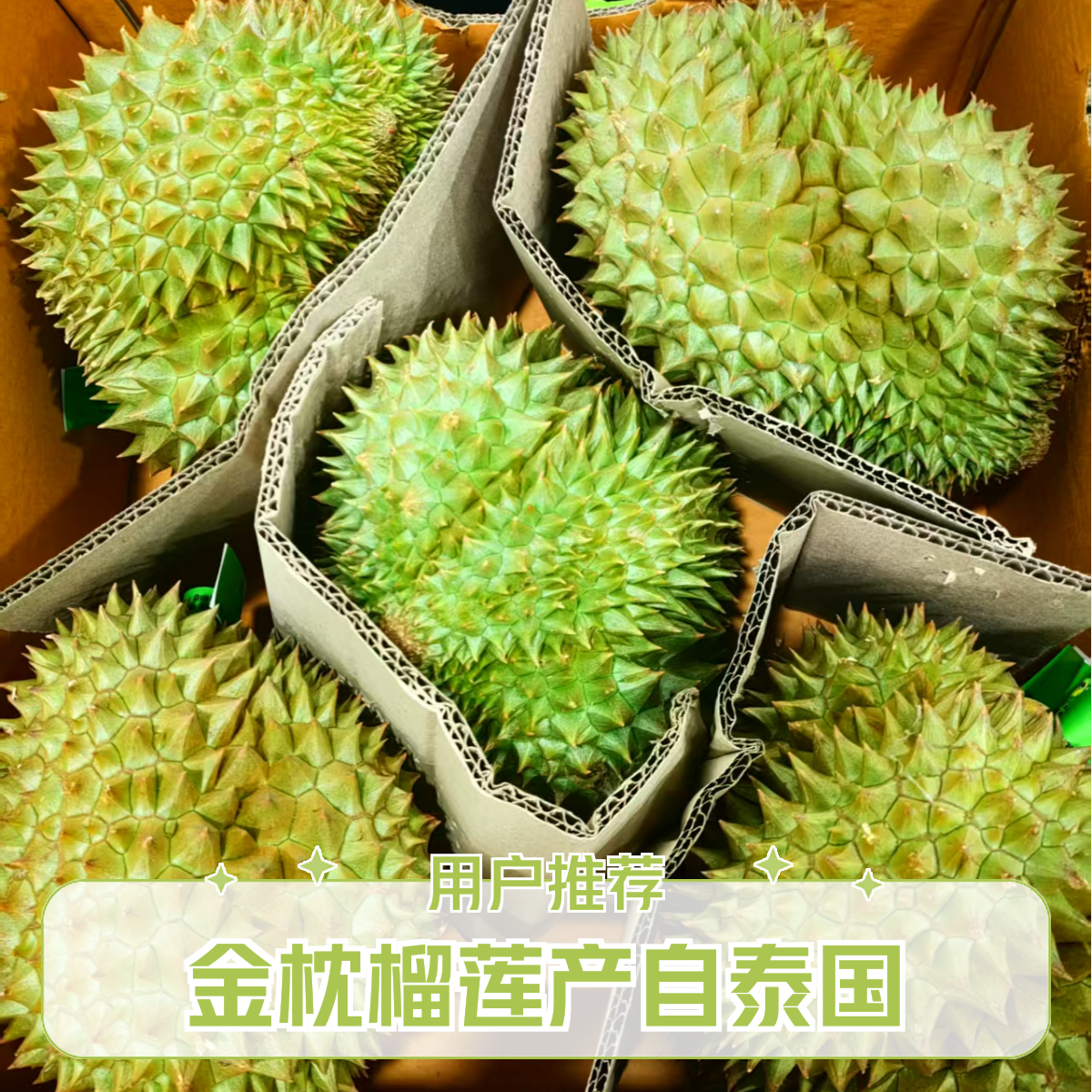 【空运鲜果】泰国金枕树熟鲜榴莲，29/斤一果一拍，包香包脆皮肉厚核小，帮开 不包售后金枕泰国
