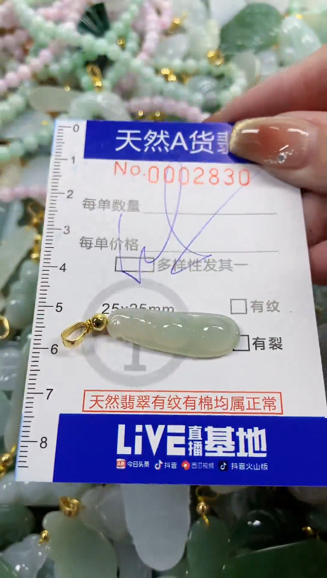 颈饰未镶嵌翡翠天然A货翡翠