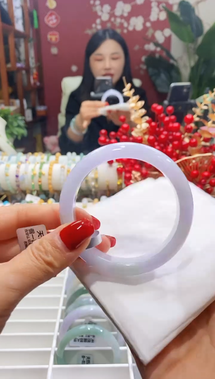 【闪购商品】翡翠手镯未镶嵌144薰紫5556/11.8*8.2