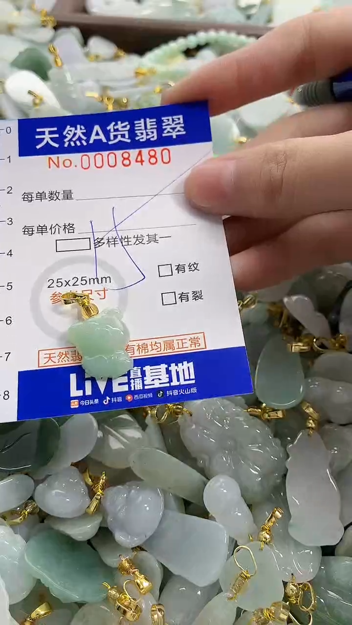 颈饰未镶嵌翡翠天然A货翡翠