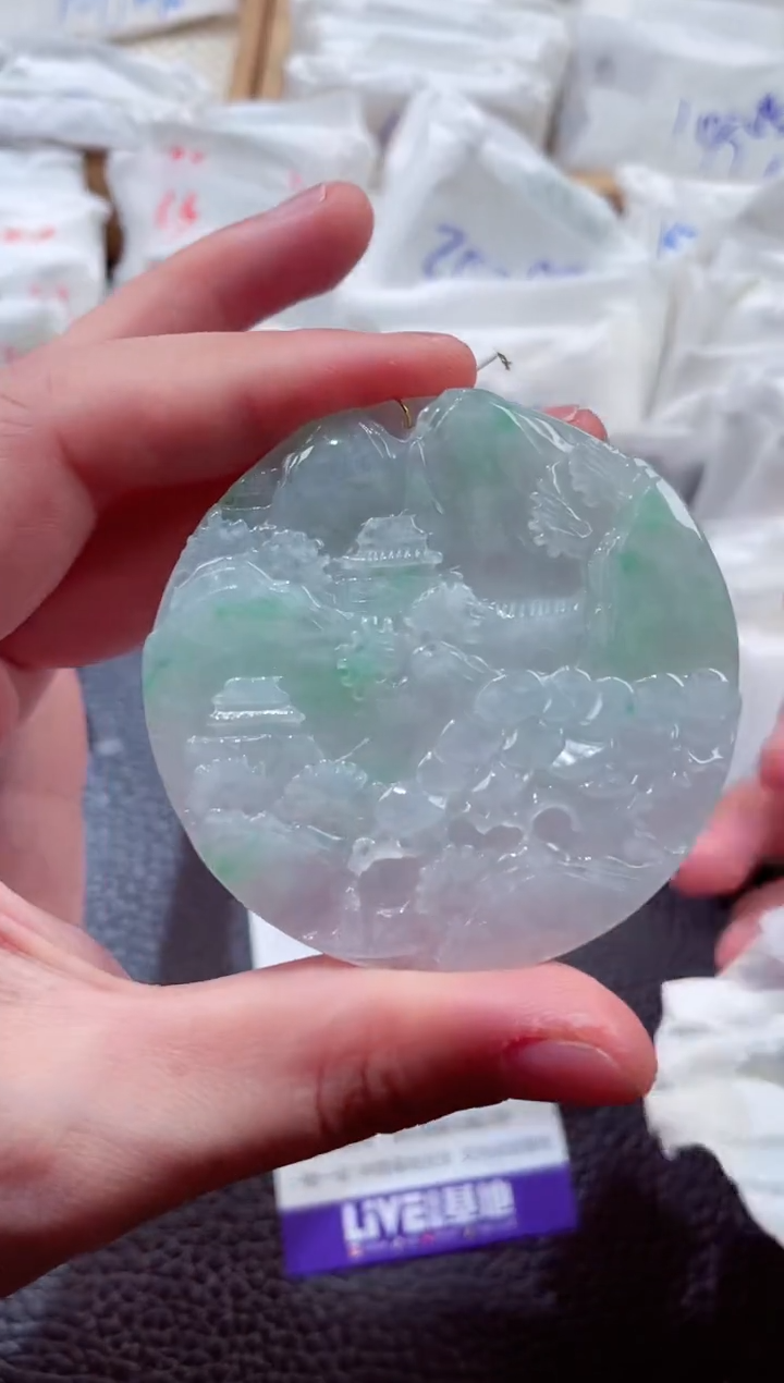 翡翠未镶嵌颈饰00007079