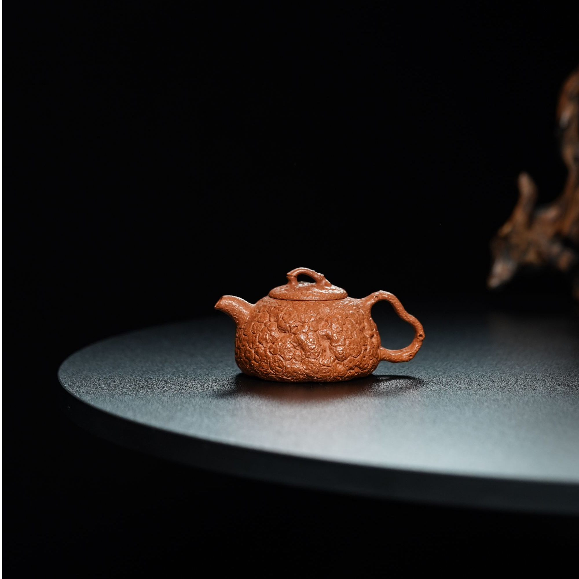 【老降坡·供春】飞哥精选原矿紫砂老降坡制作供春130毫升