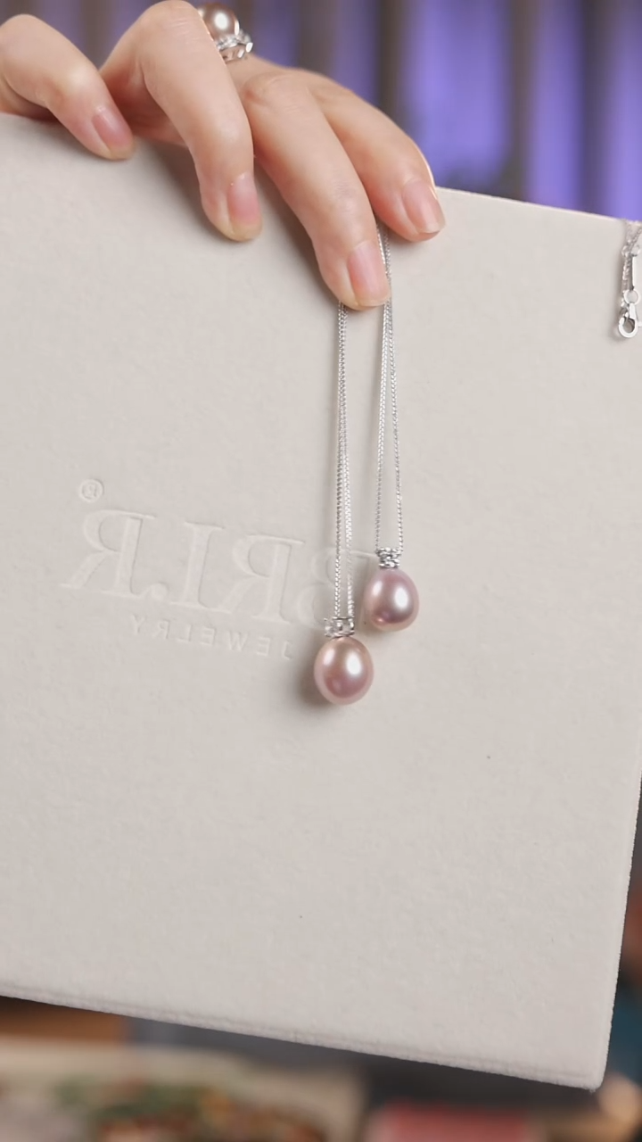 淡水珍珠银S925镶嵌项链(多样性发其一)