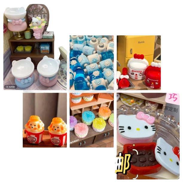 【清福福—J】食玩diy树脂配件微缩迷你手工材料