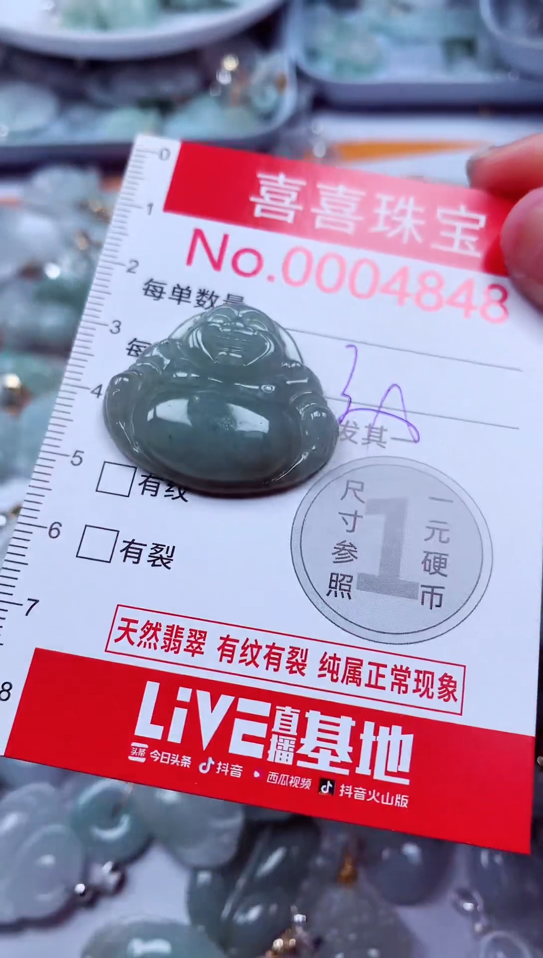 吊坠(不含链)未镶嵌翡翠4848