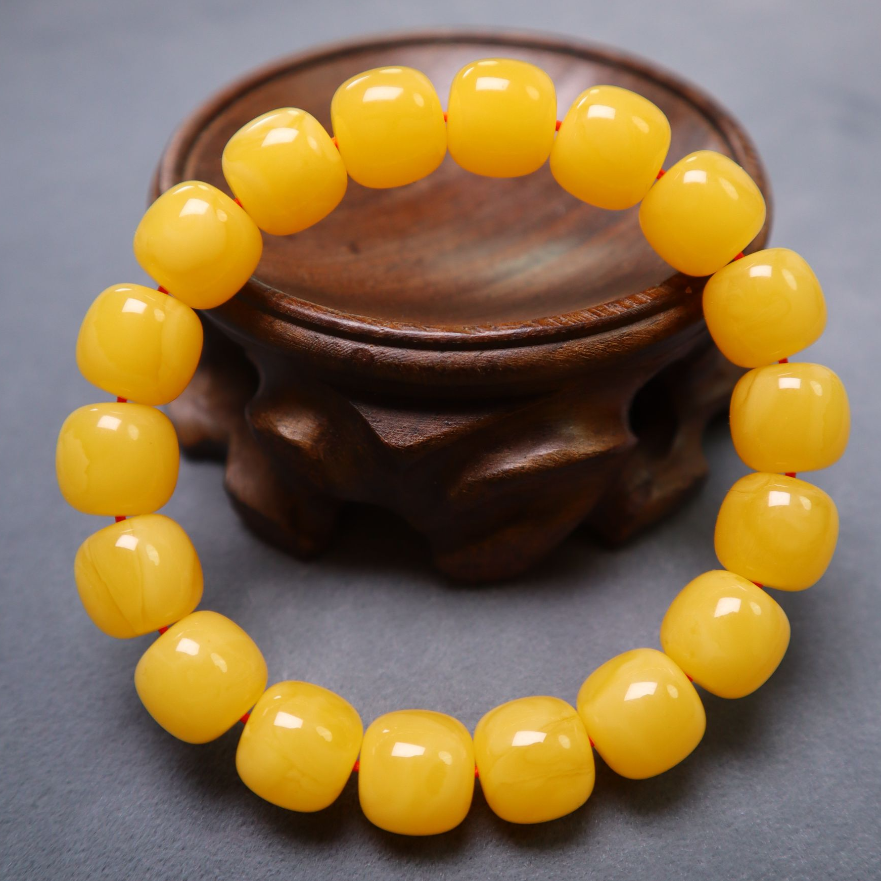 天然蜜蜡同料老型手串13mm