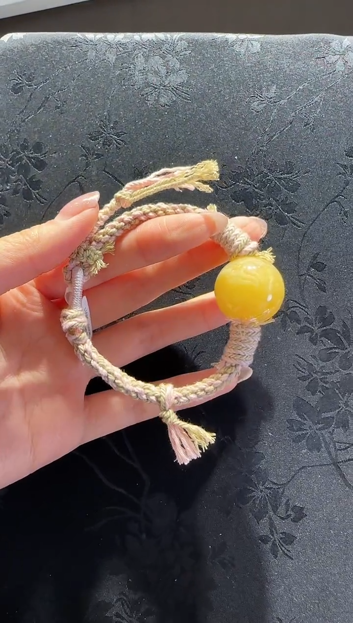未镶嵌琥珀手绳蜜蜡手绳款