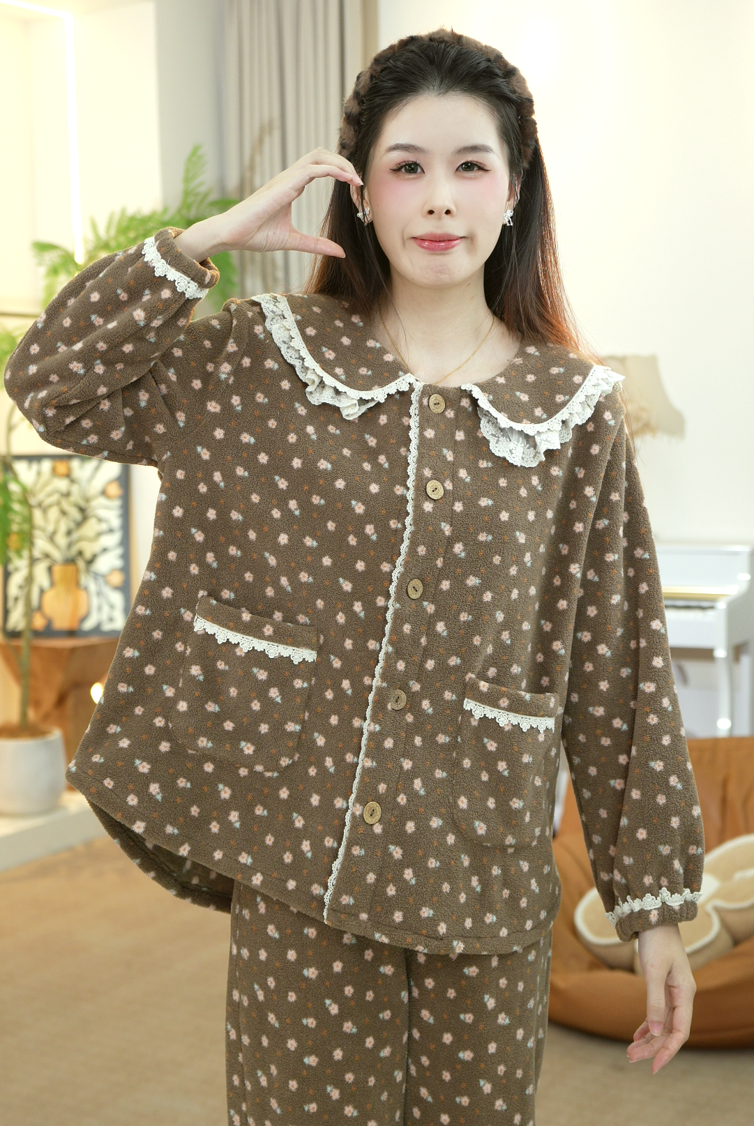 【橙橙专属】新款2024秋冬舒适时尚绒睡衣可外穿长袖家居服春秋CYR