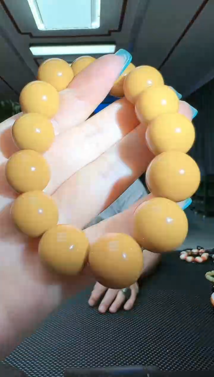 手链未镶嵌和田玉黄圆珠/多样性发货其中发一