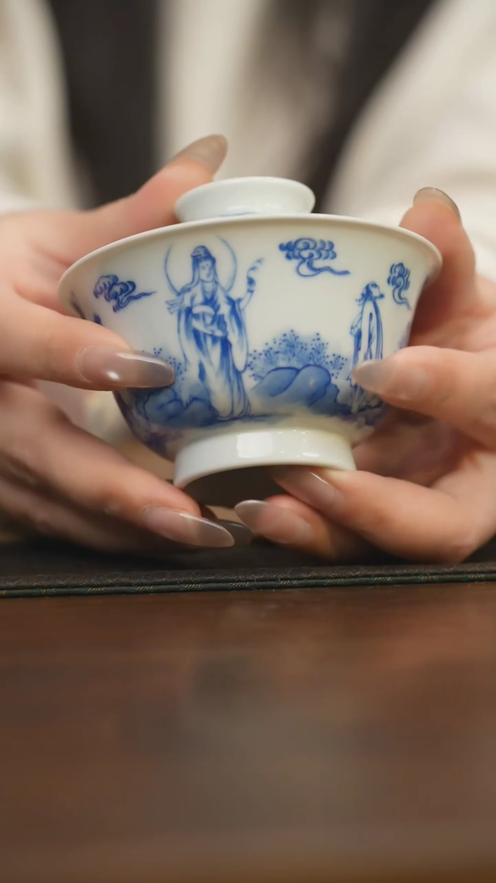 【闪购商品】杯柴窑青花破价福利 微瑕