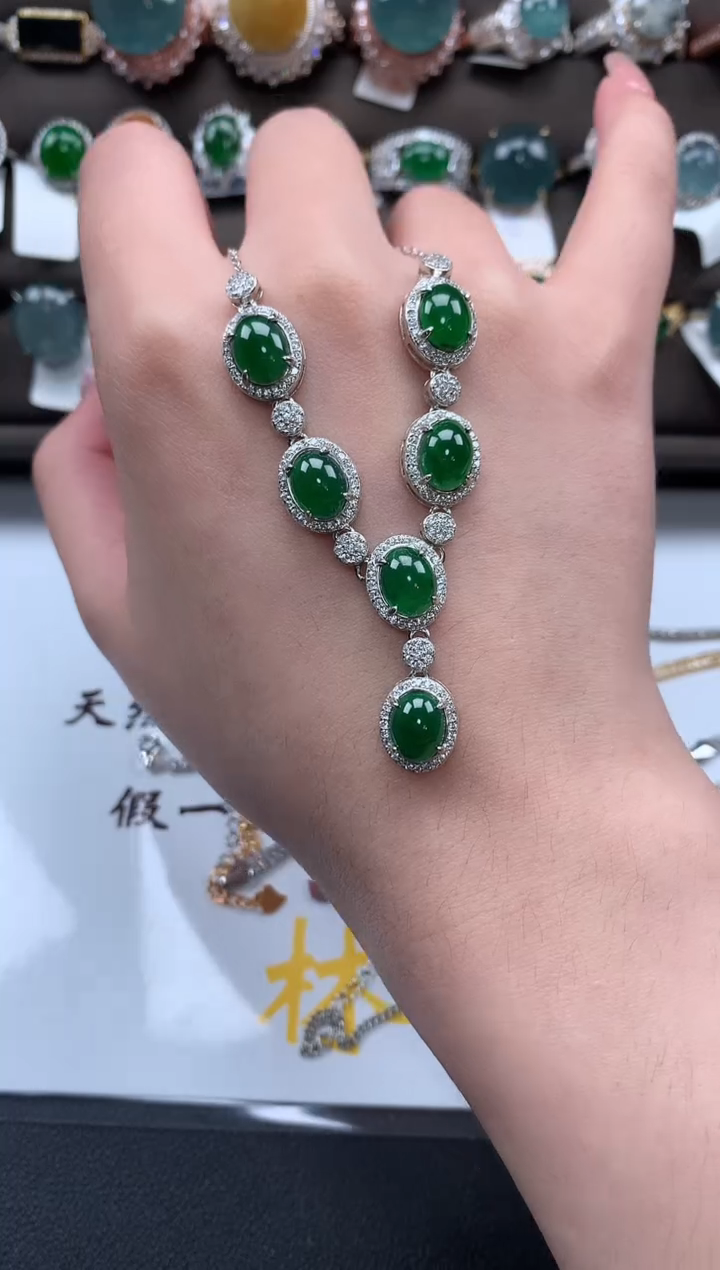 【闪购商品】翡翠戒指银S925镶嵌52141