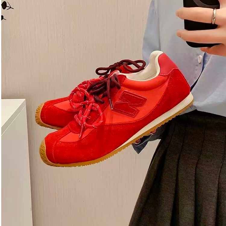 设计感双鞋带软底舒适N字德训93