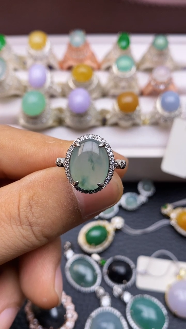 翡翠戒指未镶嵌经典款0023