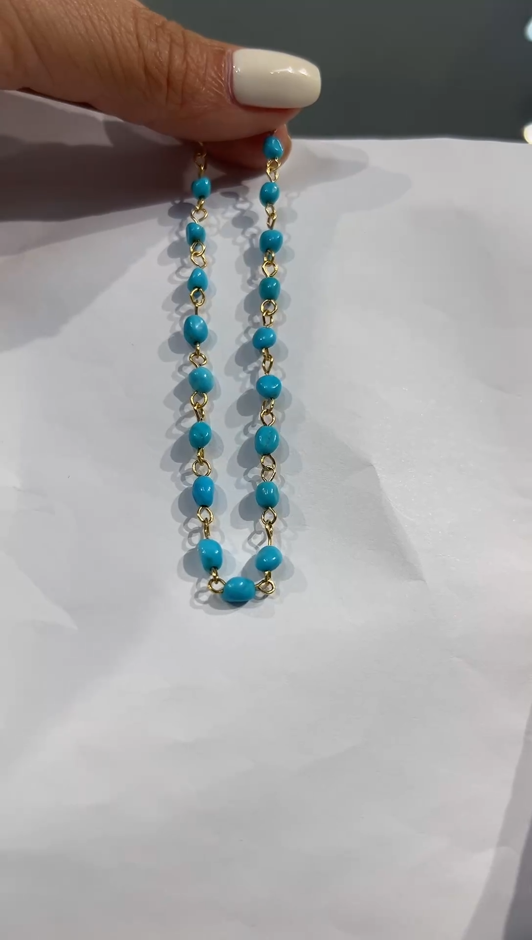 【闪购商品】绿松石手串银S925镶嵌发货一件