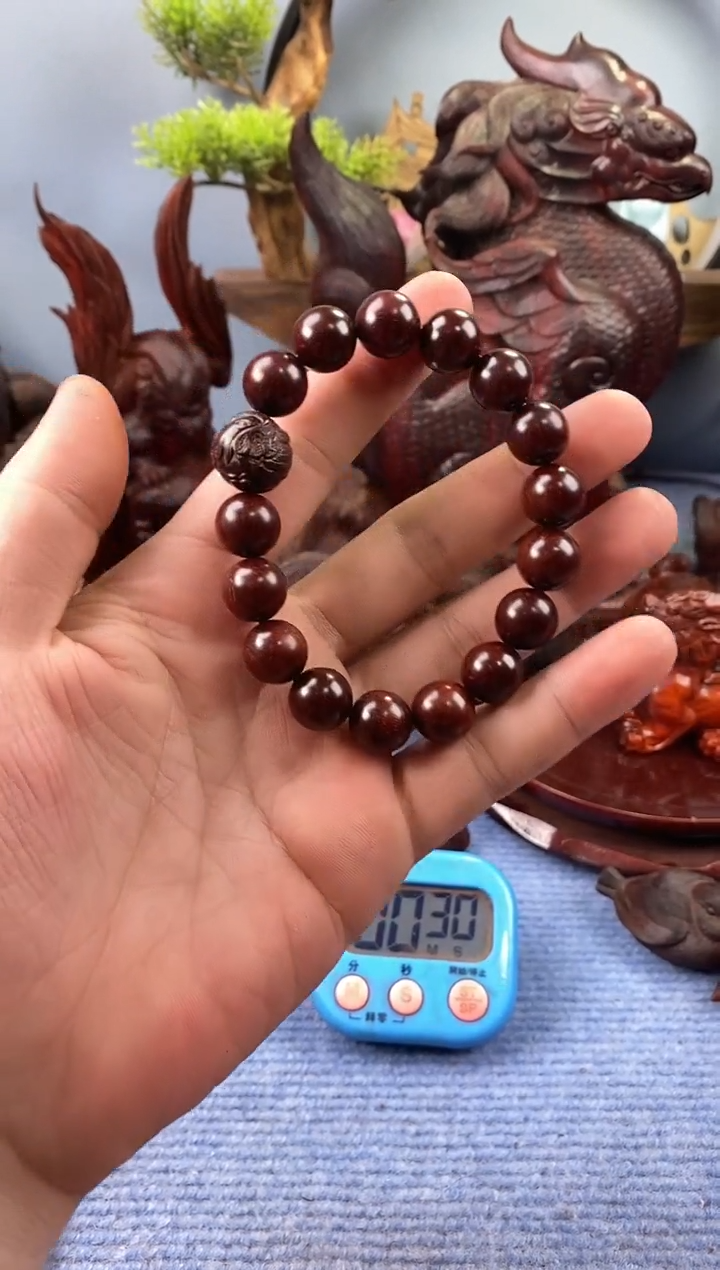 檀香紫檀（小叶紫檀）下****桩1.2珠子