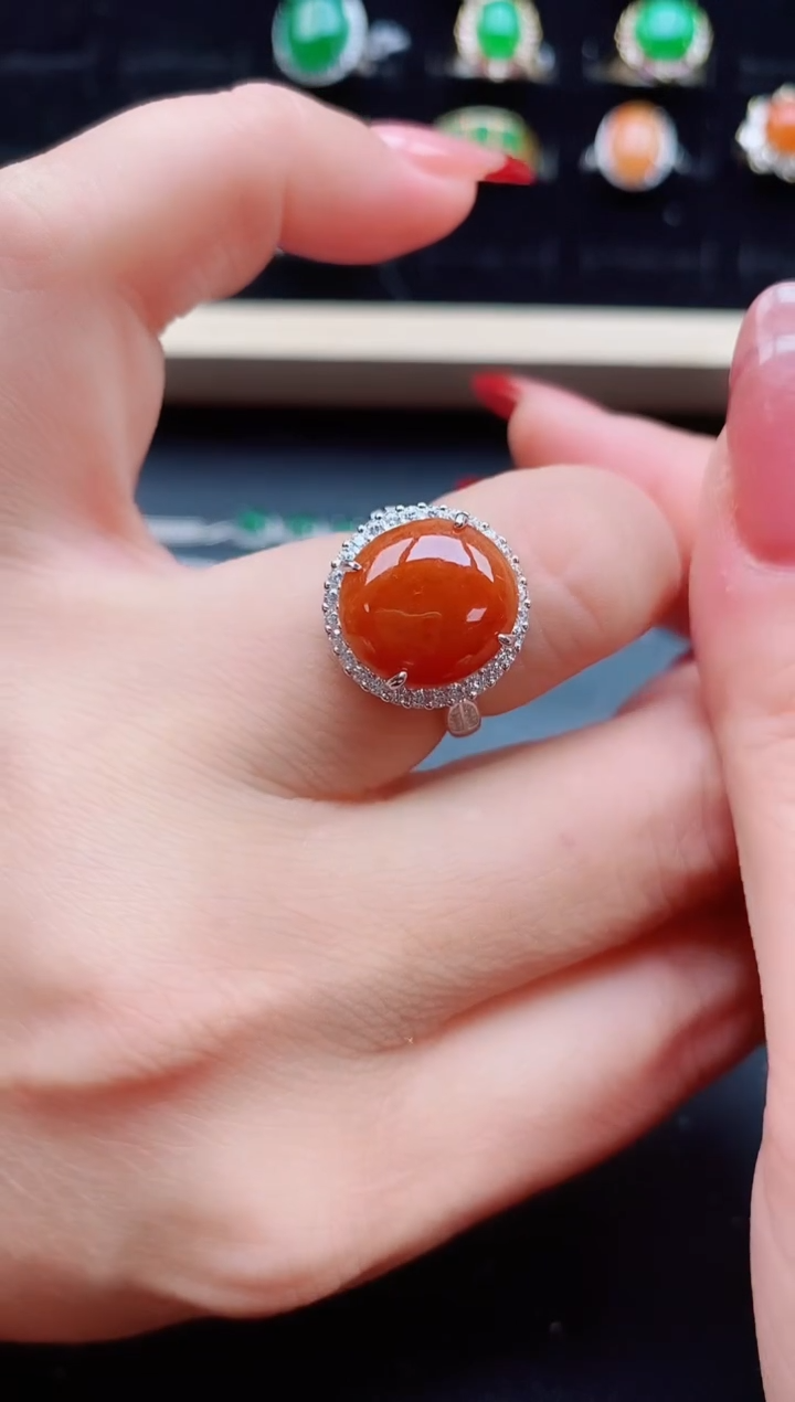 【闪购商品】翡翠戒指银S925镶嵌321321