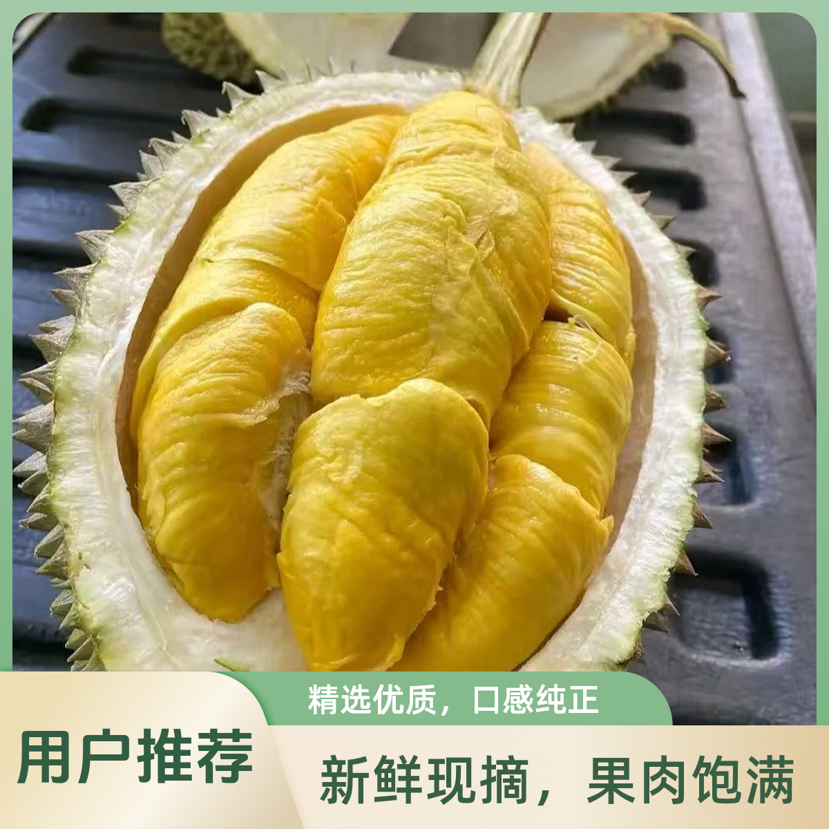 【京津冀次日达】里美AA级新鲜猫山王 泰国空运树熟猫山王榴莲 软糯香甜 干包黄肉【3-6斤】核大猫山王泰国东部