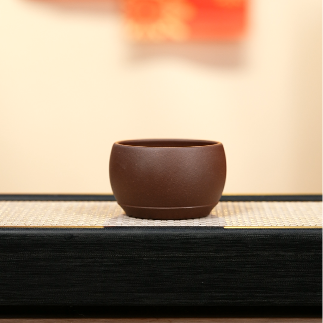 赵掌柜紫砂  紫泥浮力杯                                      