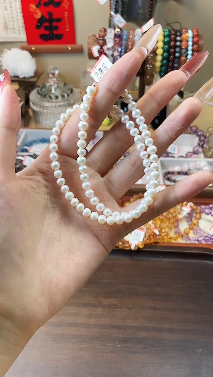 【闪购商品】淡水珍珠手绳未镶嵌珍珠项链6mm