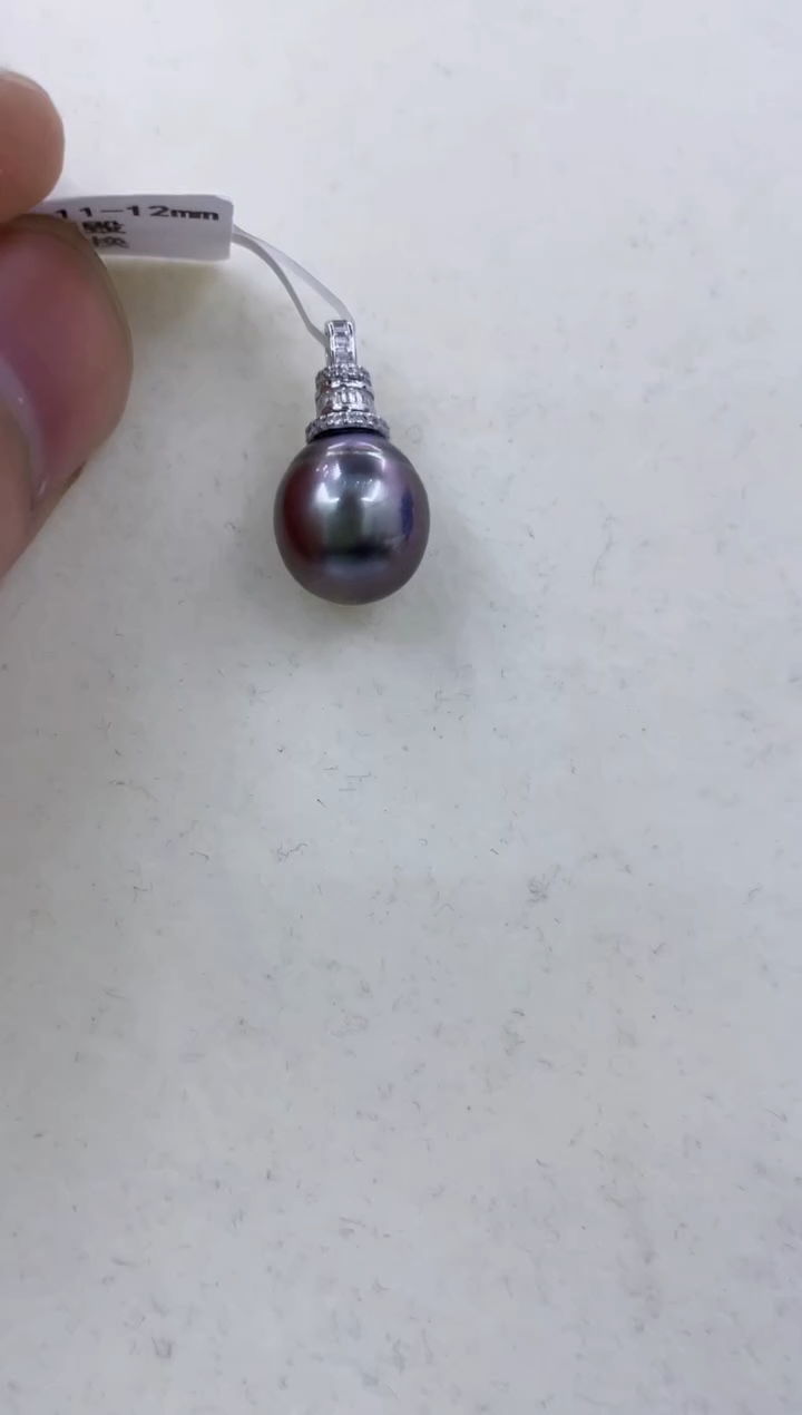 颈饰银S925镶嵌海水珍珠  