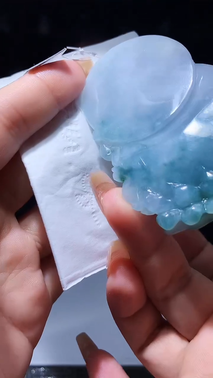 【闪购商品】定制翡翠未镶嵌1049xx-毛货挂件3