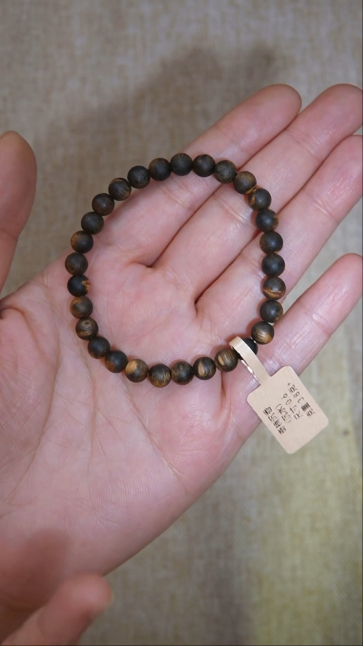 手串沉香奇楠单圈沉水0.6