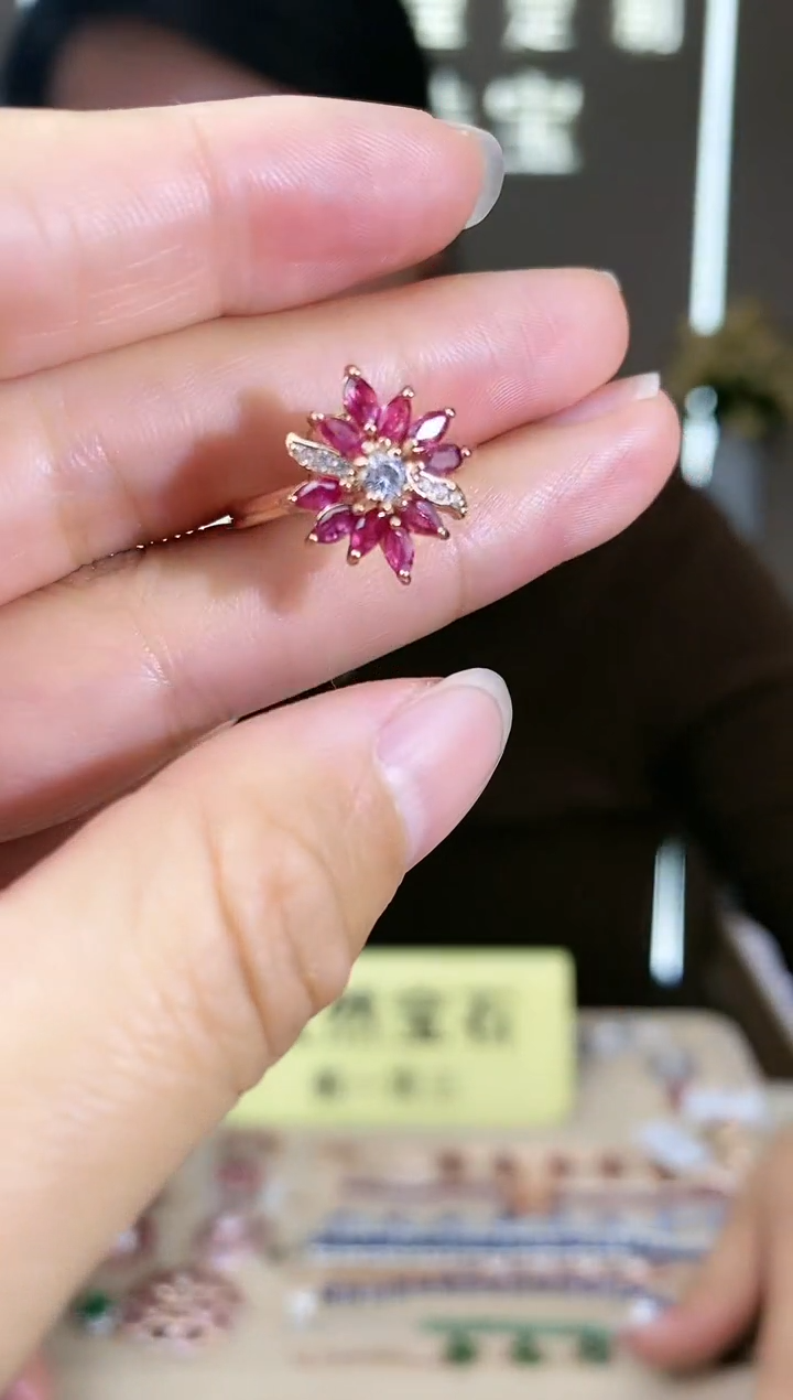 【闪购商品】红宝石手饰银S925镶嵌手饰