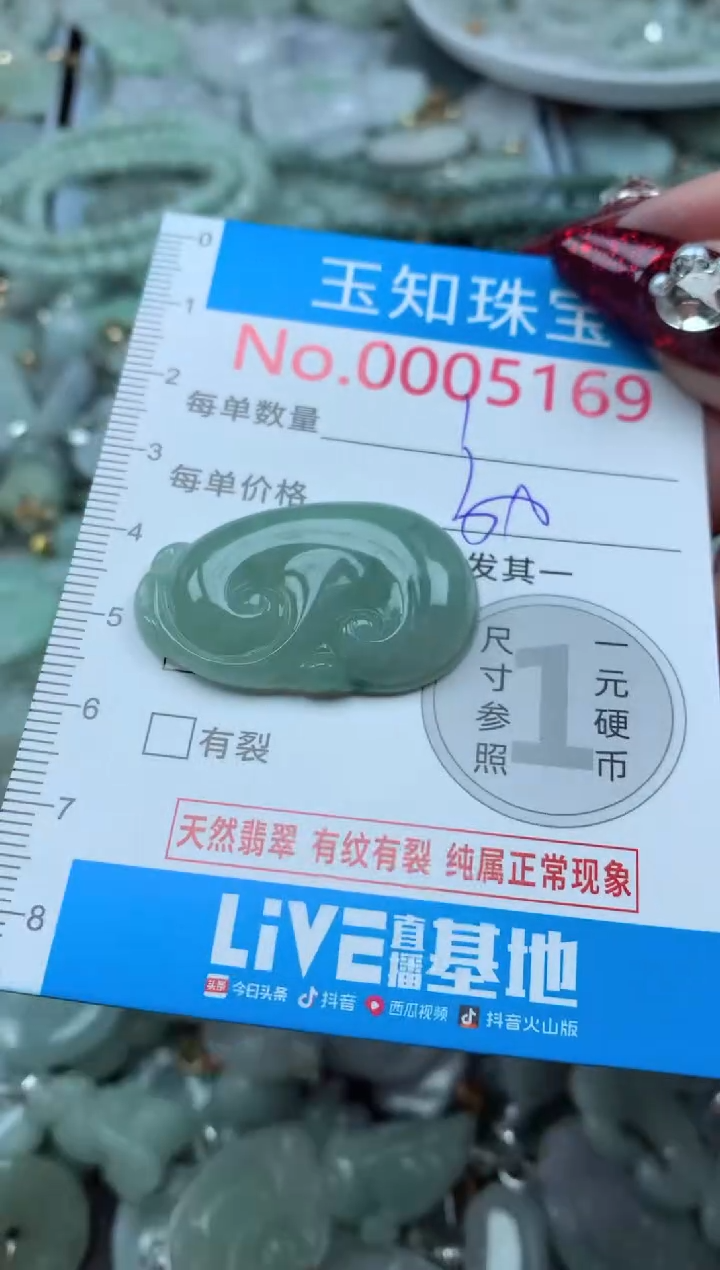 吊坠(不含链)未镶嵌翡翠5169