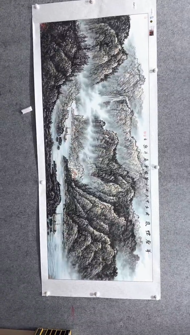 国画张传亭老师的红袍作品