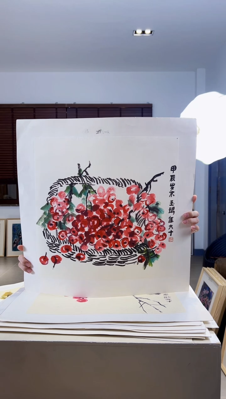 【闪购商品】版画耿玉琨限量作品亲签盖章版画S