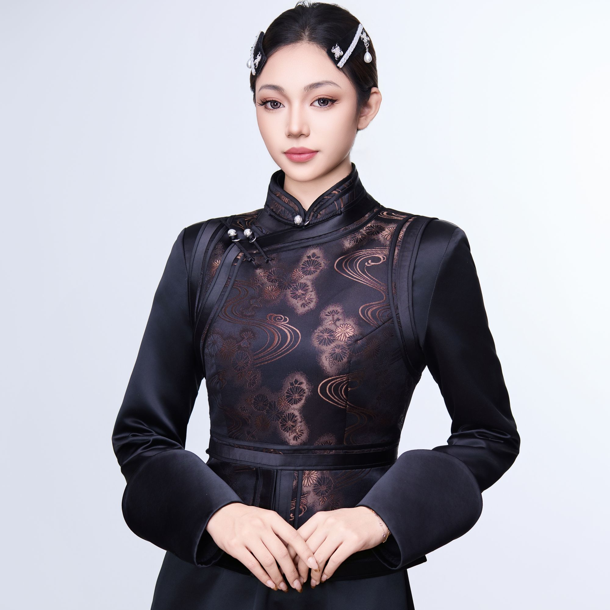 【阿泯娜】XA2501马夹女上衣  气质百搭蒙古民族风马夹传统女款