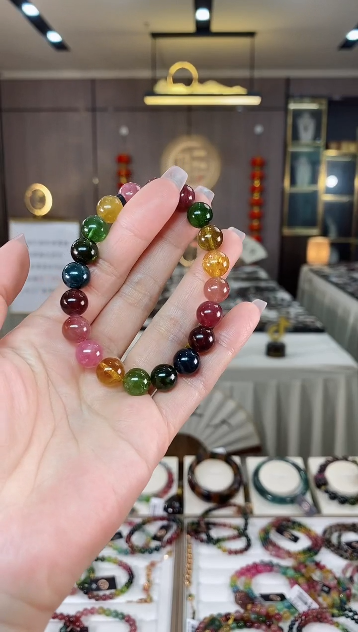 【闪购商品】碧玺单圈手串9mm+未镶嵌（多样性发一条）hon