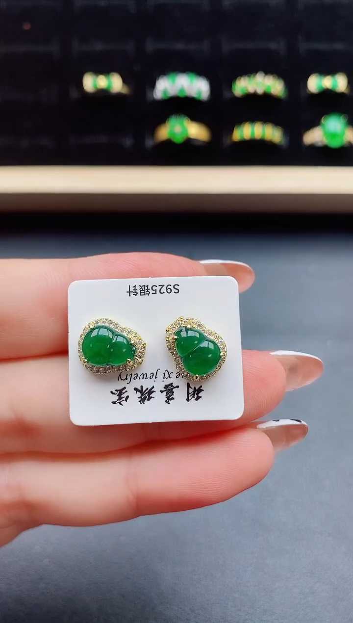 【闪购商品】翡翠戒指银S925镶嵌21321