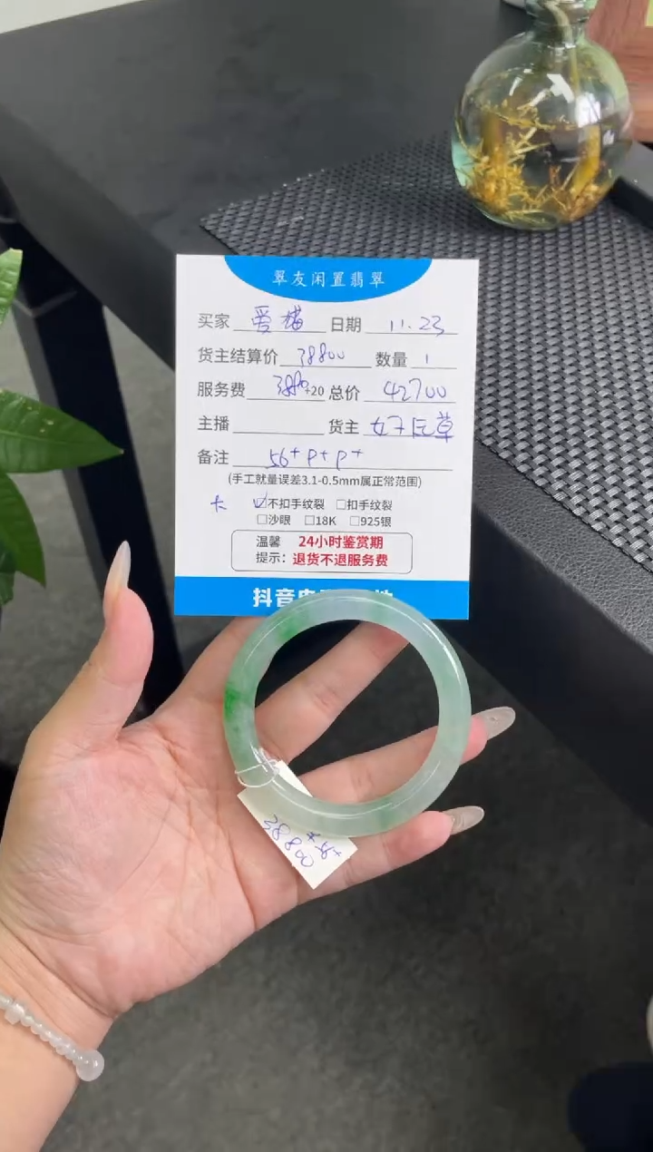 未镶嵌手镯翡翠爱***儿手镯