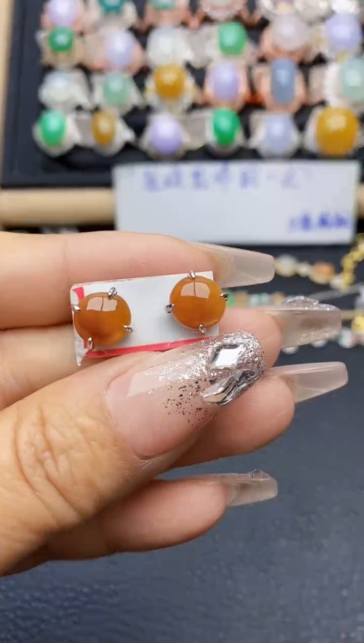 【闪购商品】翡翠戒指银S925镶嵌8828