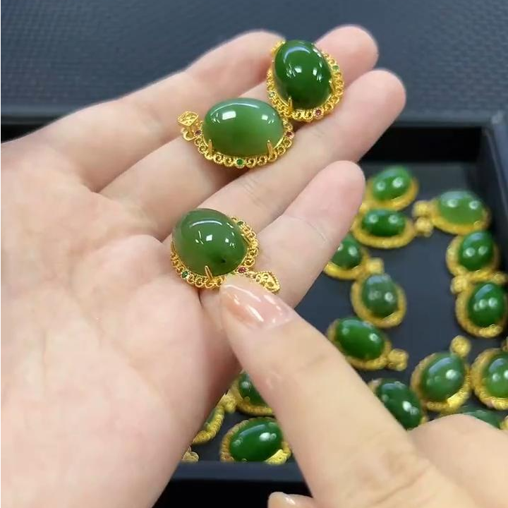 【老郑家】925银和田玉蛋面吊坠 1113 多样性发一件 