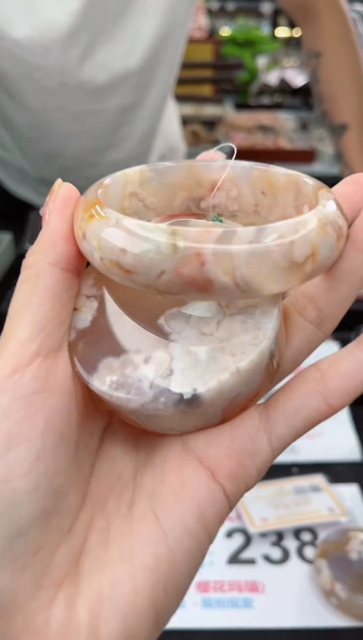 【闪购商品】石英质玉手镯未镶嵌59圈口（赠品镯心）3569217