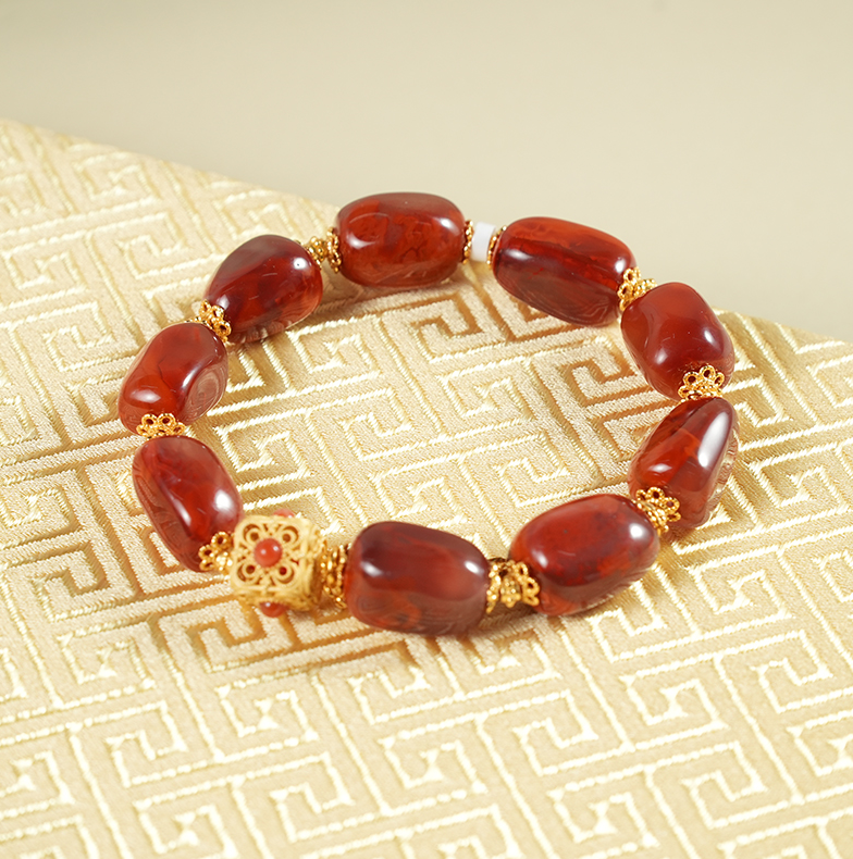 【老掌柜讲珠宝】南红随型手串/ B123024